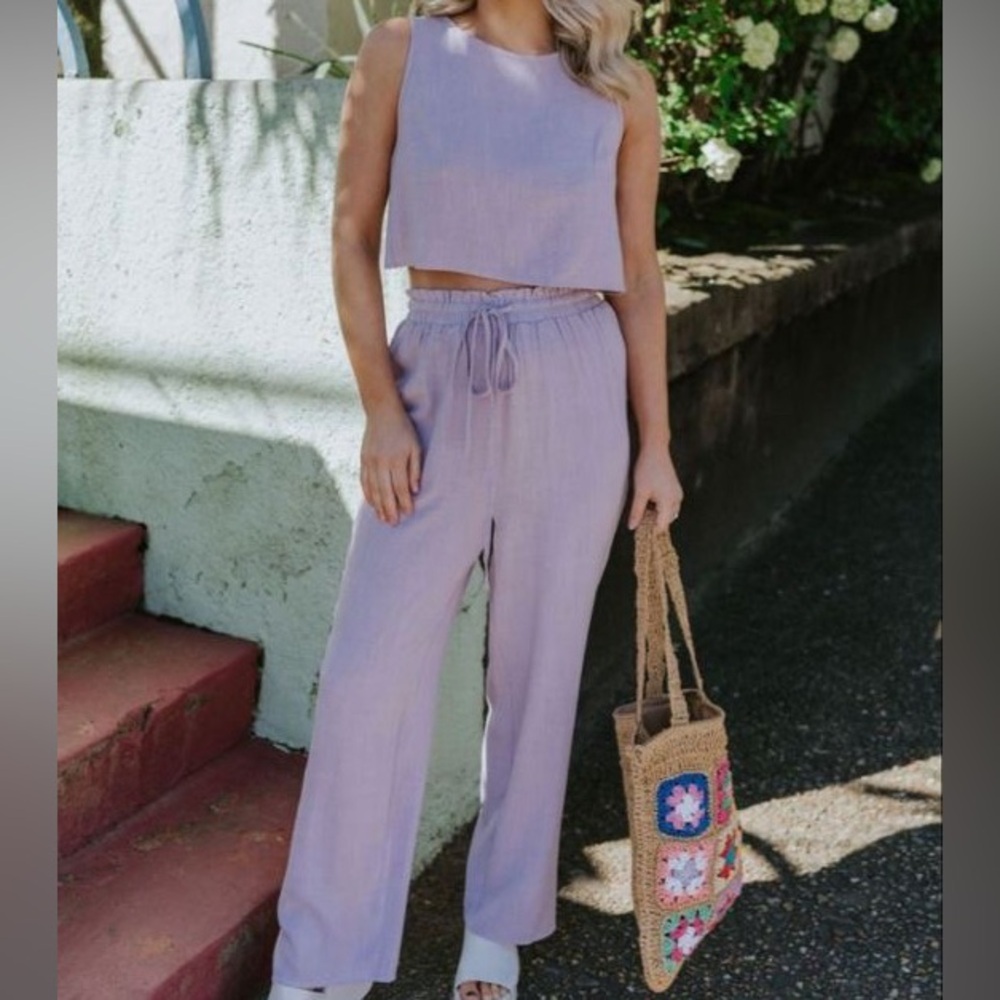Lavender linen set